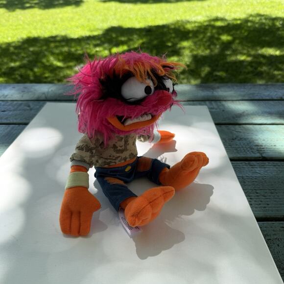 The Muppets Babies Animal Plush Disney Camo Hoodie Stuffed 12" Doll Toy - Picture 2 of 9